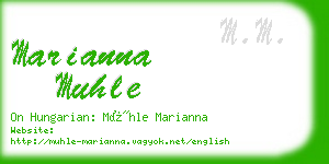 marianna muhle business card